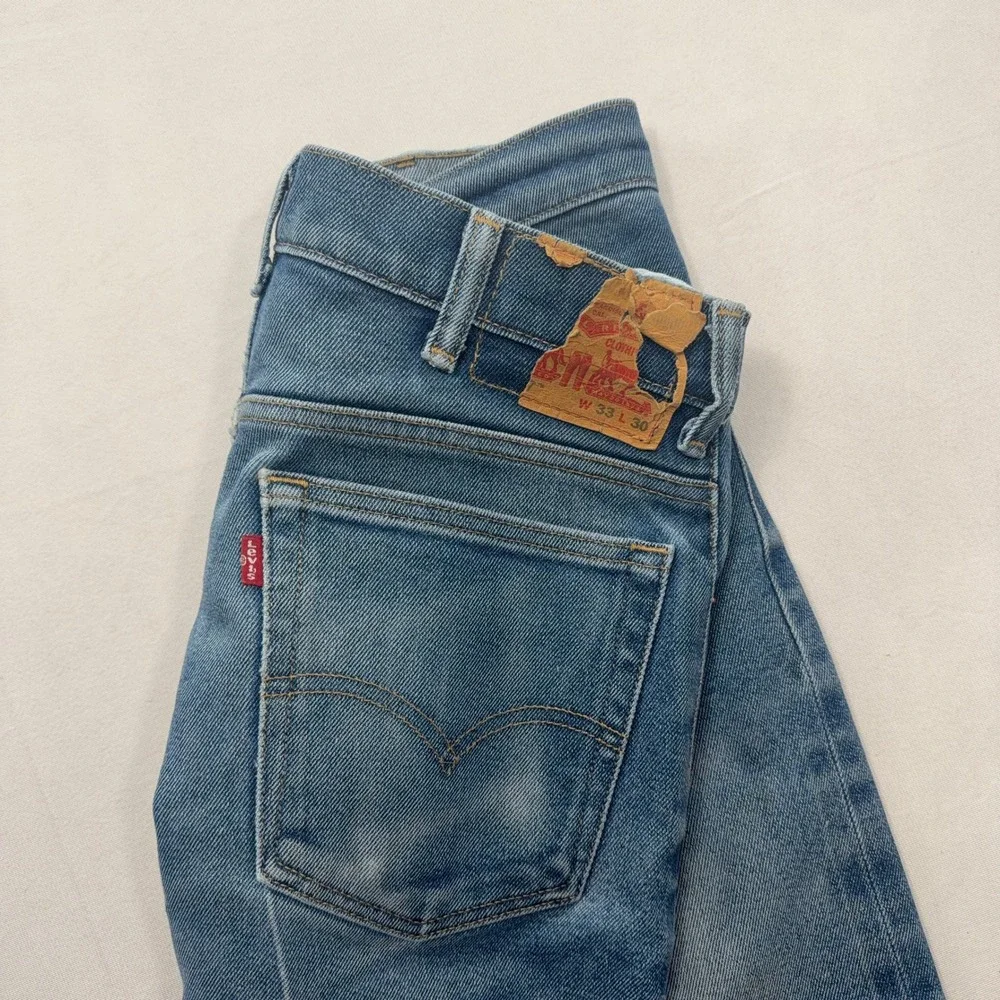 Levi's Jeans 517 Bootcut Permanent Crease Medium Wash Blue Mens 34x26